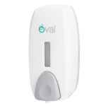 JABONERA BLANCA Y HUMO OVAL PARA ESPUMA DE 750 ML